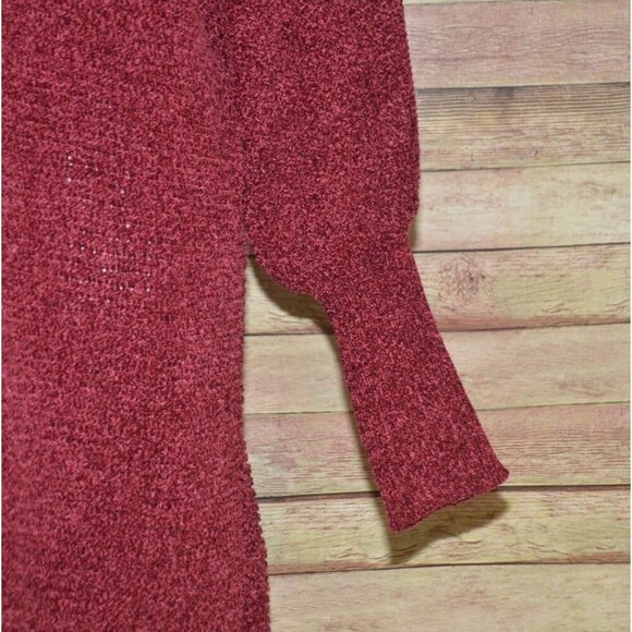 Rockin'C Chenille Long Line Sweater Ladies L Balloon Sleeve So SOFT Casual Warm - Picture 3 of 8